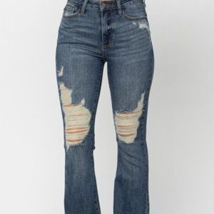 Judy Blue Highwaist Distressed Boot Cut